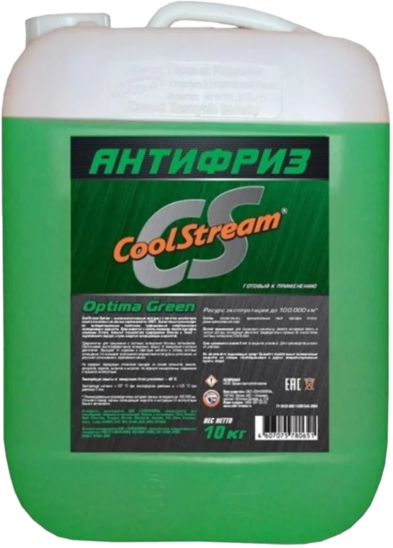 Антифриз CoolStream Optima зелёный 10кг./9,380л. Антифриз CoolStream Optima зелёный 10кг./9,380л.